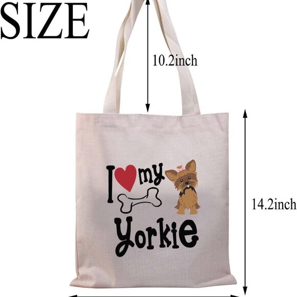 Yorkshire Terrier Tote Bag Dog Lover Gift Unisex Casual Accessory - Picture 2 of 7